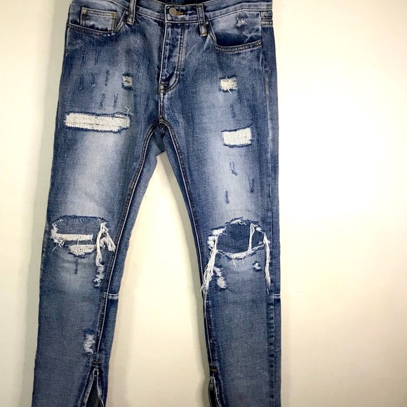 M n m l STRETCH DENIMRelaxed fitBlue jea… - Picture 14 of 16